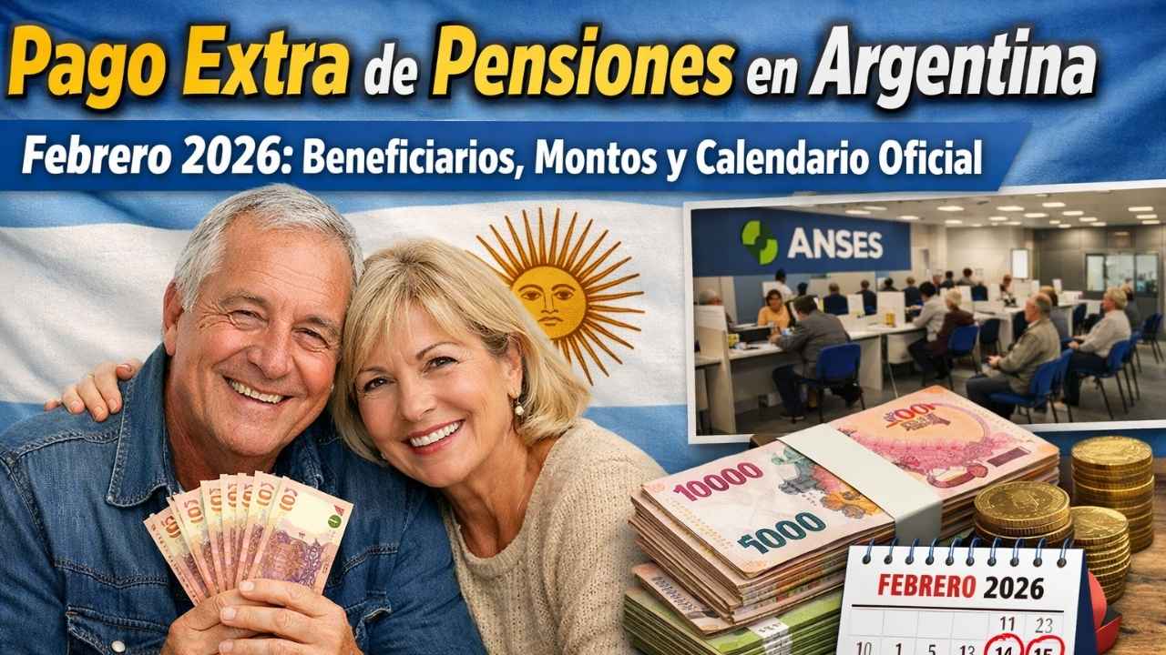 Pago Extra de Pensiones en Argentina Febrero 2026: Beneficiarios, Montos y Calendario Oficial