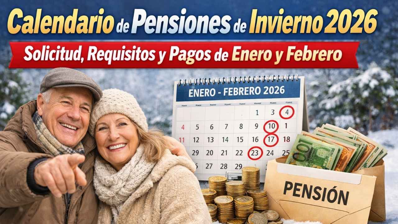 Calendario de Pensiones de Invierno 2026 – Solicitud, Requisitos y Pagos de Enero y Febrero