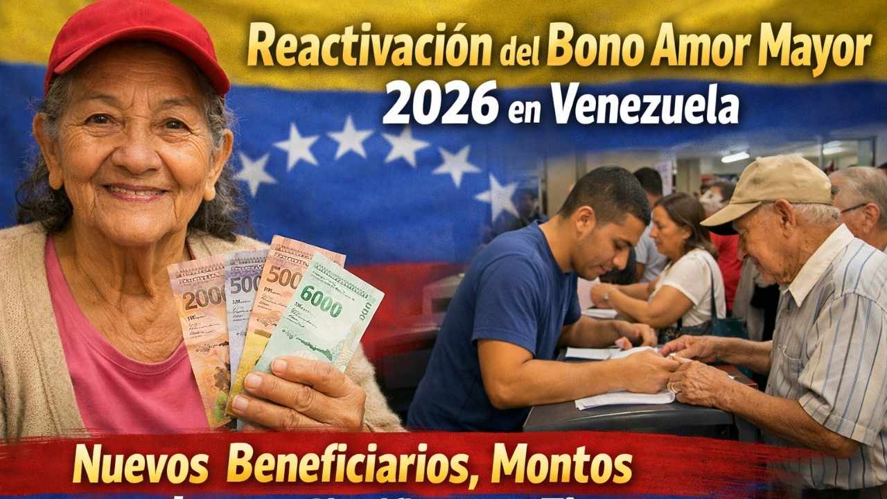 Reactivación del Bono Amor Mayor 2026 en Venezuela: Nuevos Beneficiarios, Montos y Lo que Significa para Ti