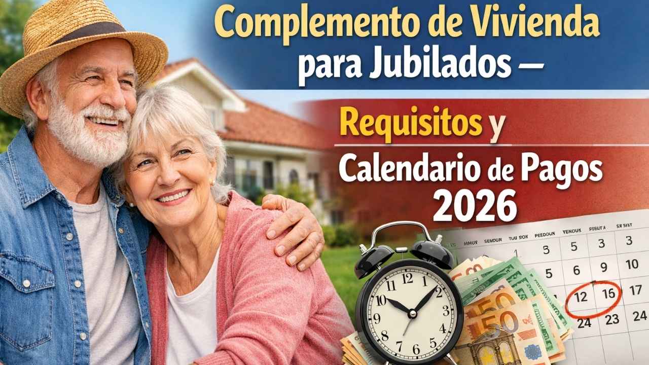 complemento de vivienda para jubilados – requisitos y calendario de pagos 2026